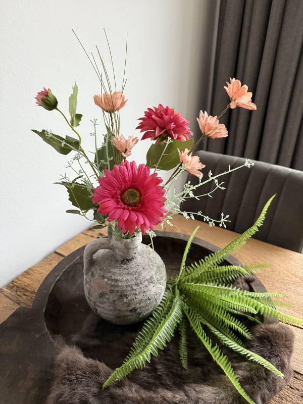 Sweet Petite – Klein roze boeket in kruik - Afbeelding 2