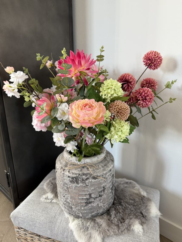 Spring Cottage Bloom - in stenen pot