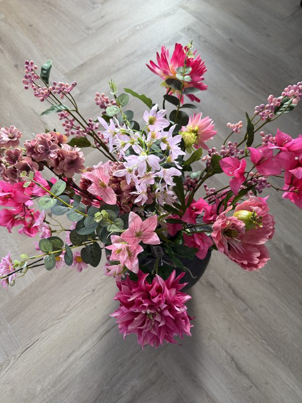 Country Rose Charm - in stenen pot - Afbeelding 2