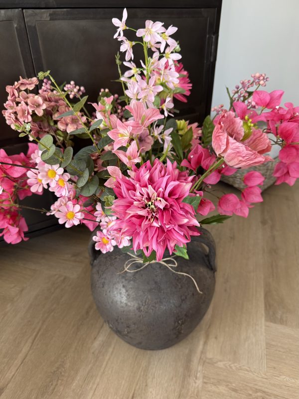 Country Rose Charm - in stenen pot - Afbeelding 4