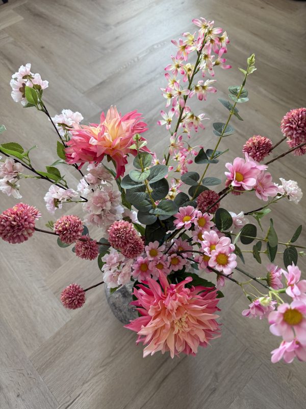 Soft Rose Garden - in stenen kruik - Afbeelding 2