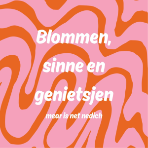 Tegeltje - Blommen, sinne en genietsjen